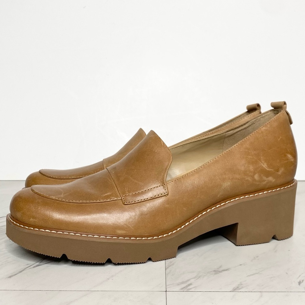 Naturalizer Darry Brown Leather Lug Sole Loafer 11M